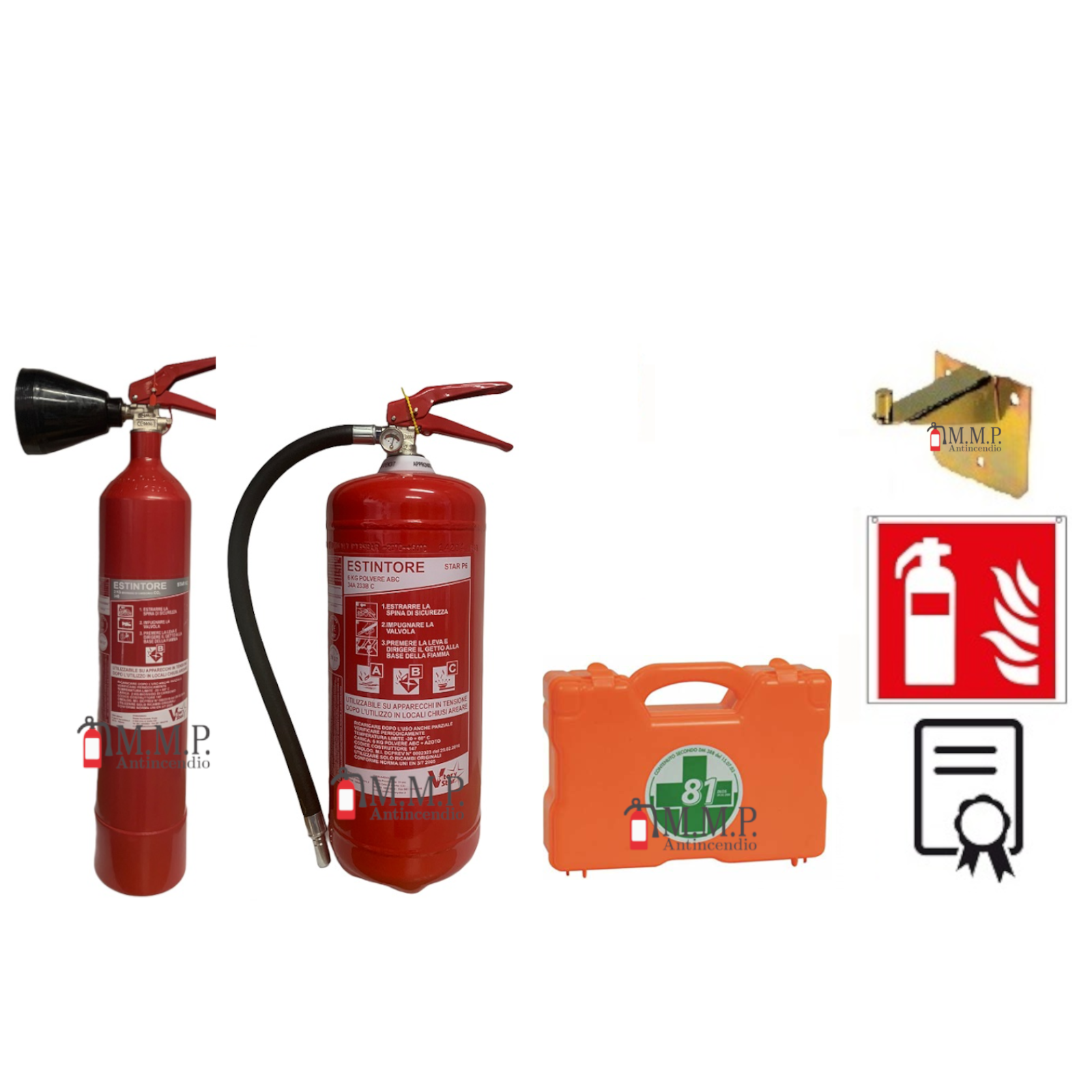 Kit Antincendio Estintori Completo