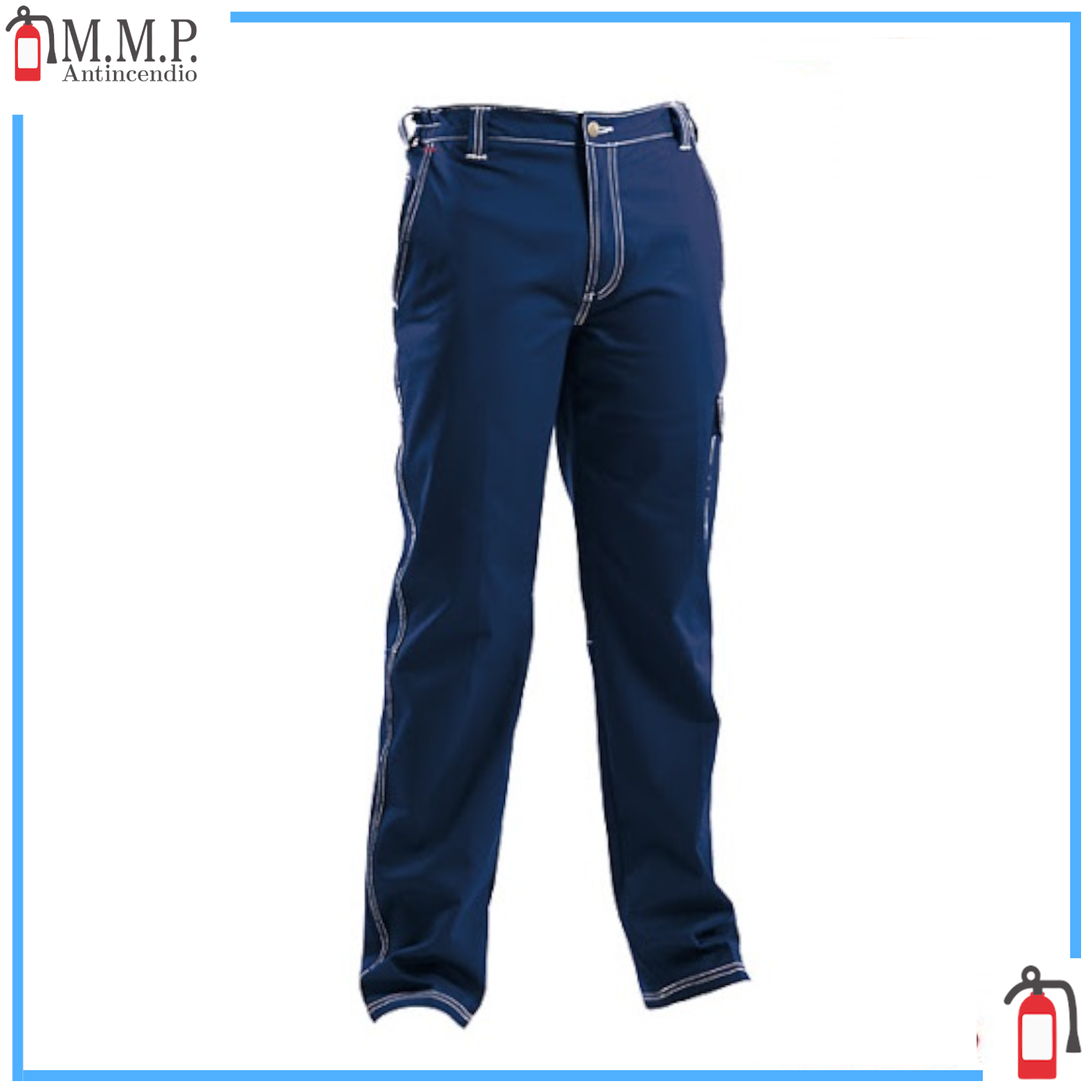 Pantalone BG line blu / grigio