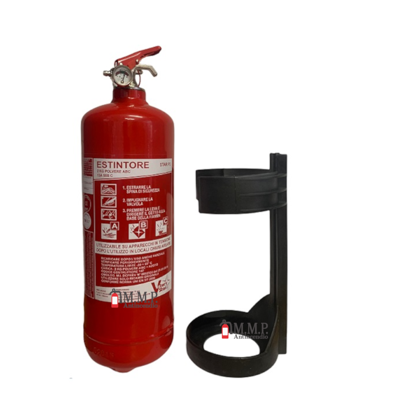 Estintore A Polvere 2kg Antincendio 4 PEZZI