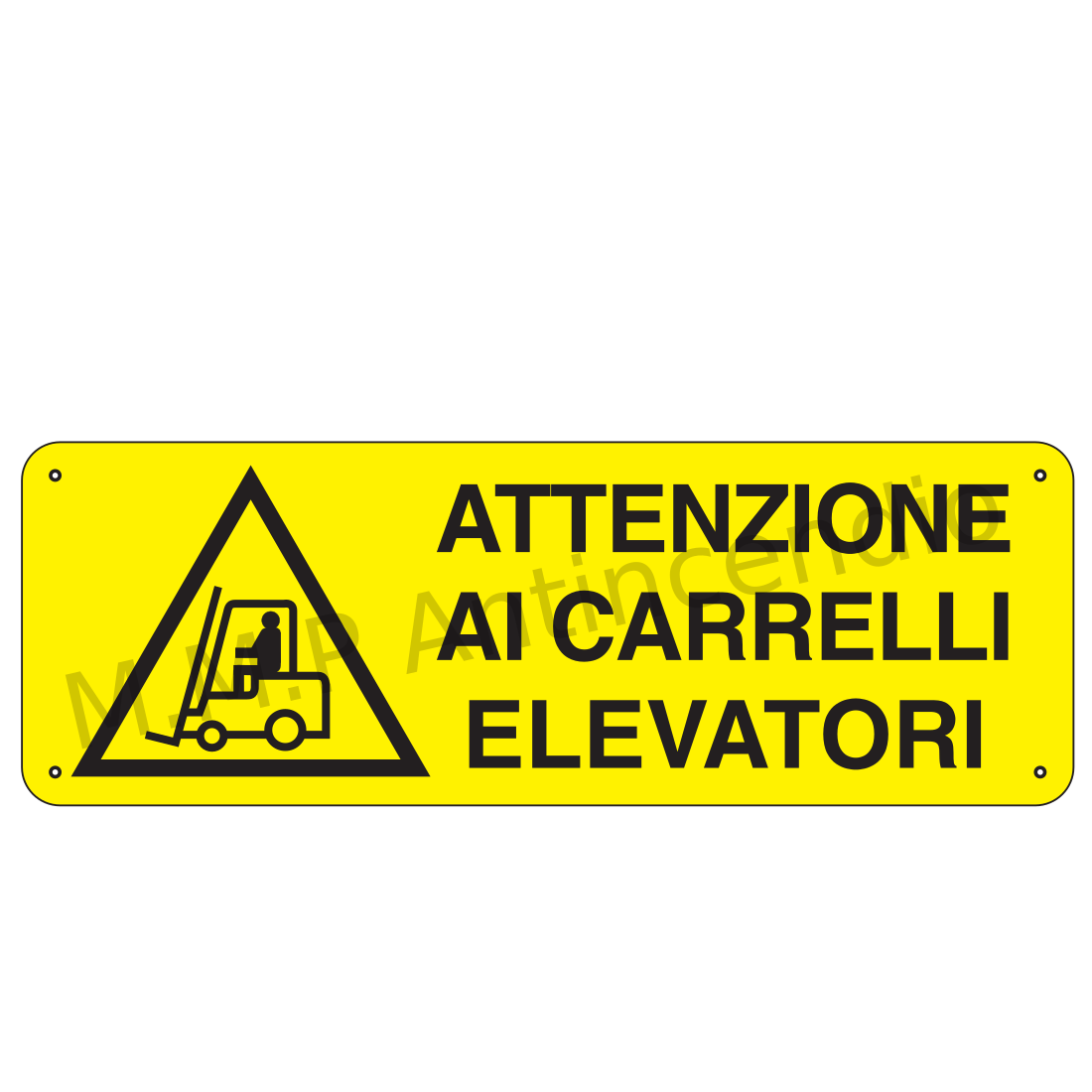 Attenzione ai carrelli elevatori