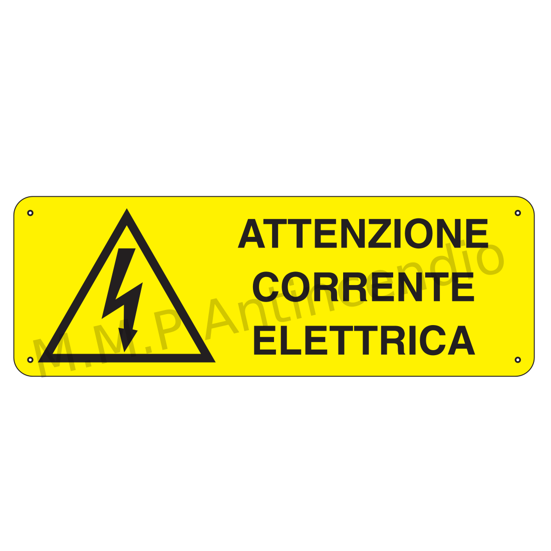 Attenzione corrente elettrica