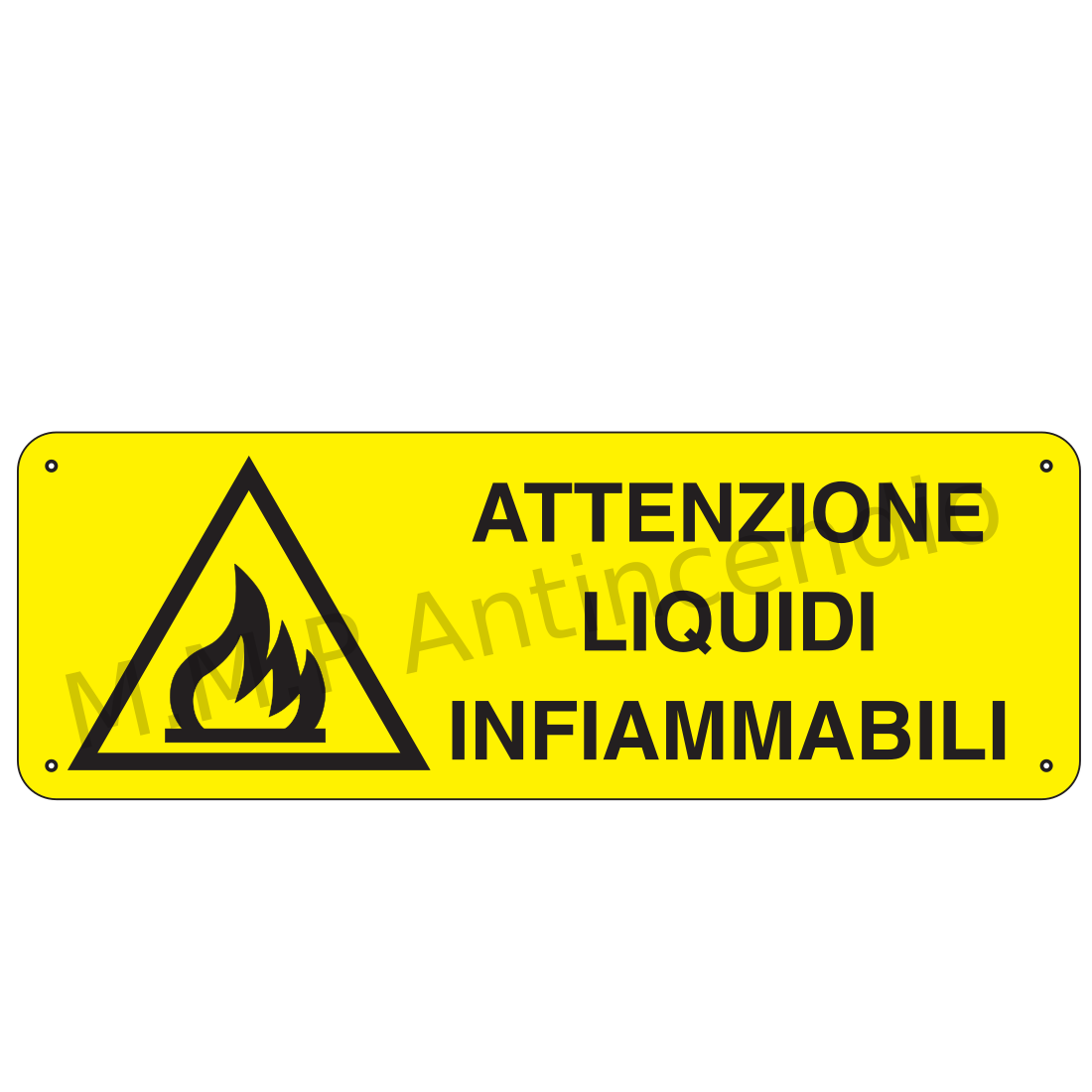 Attenzione liquidi infiammabili