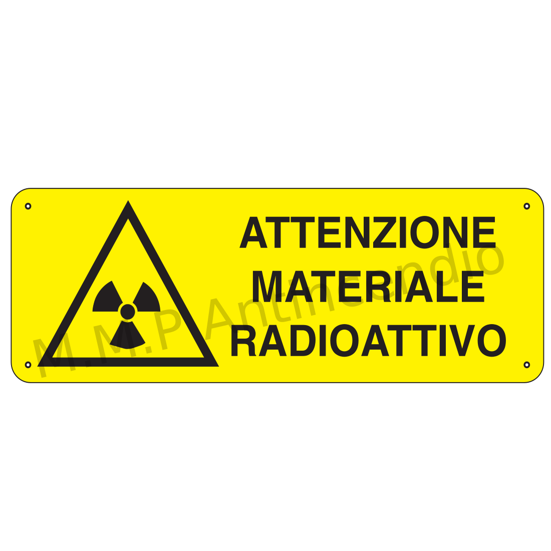 Attenzione materiale radioattivo