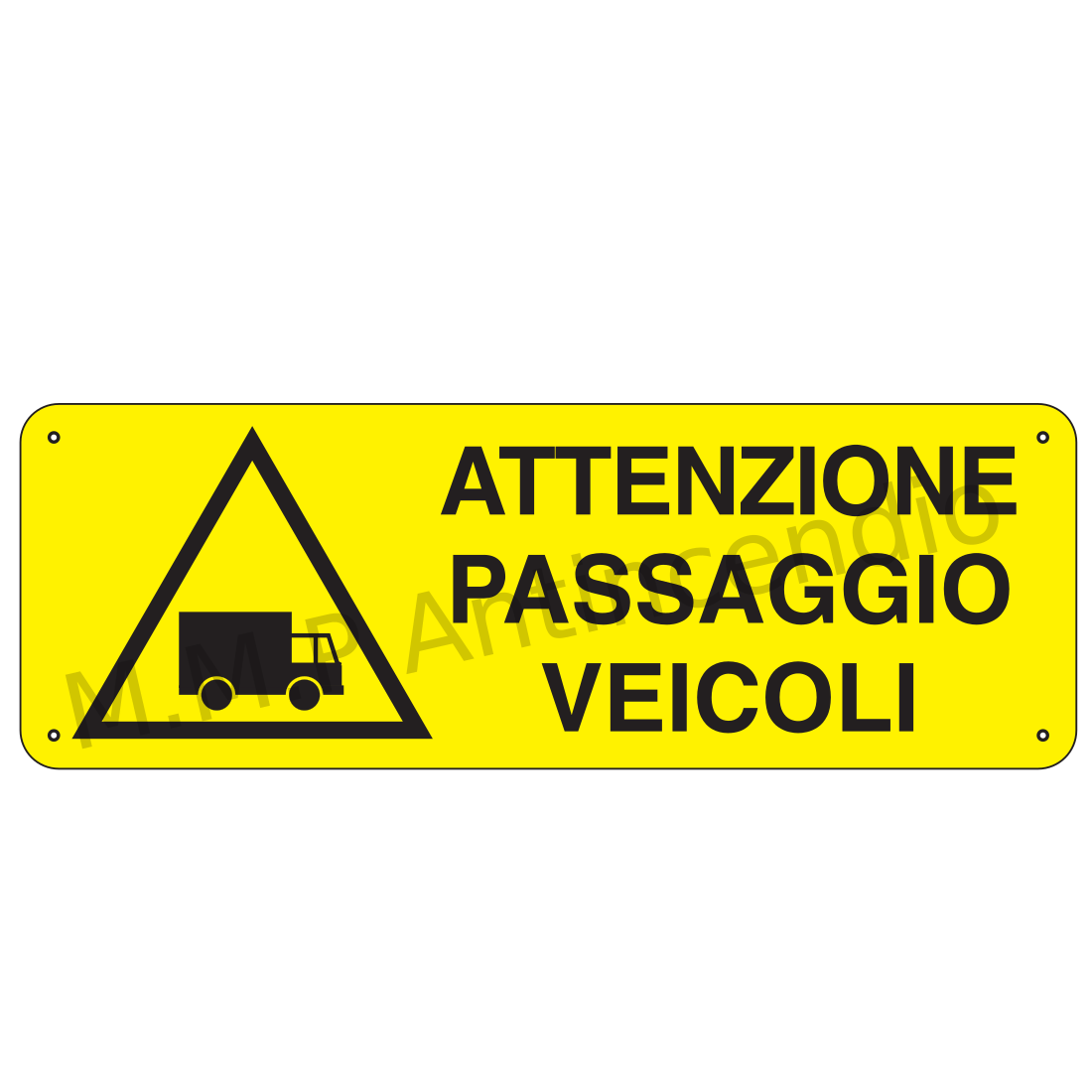 Attenzione passaggio veicoli