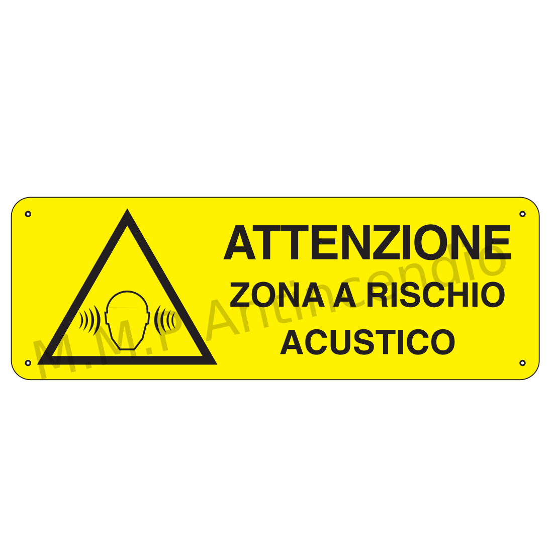 Attenzione zona a rischio acustico