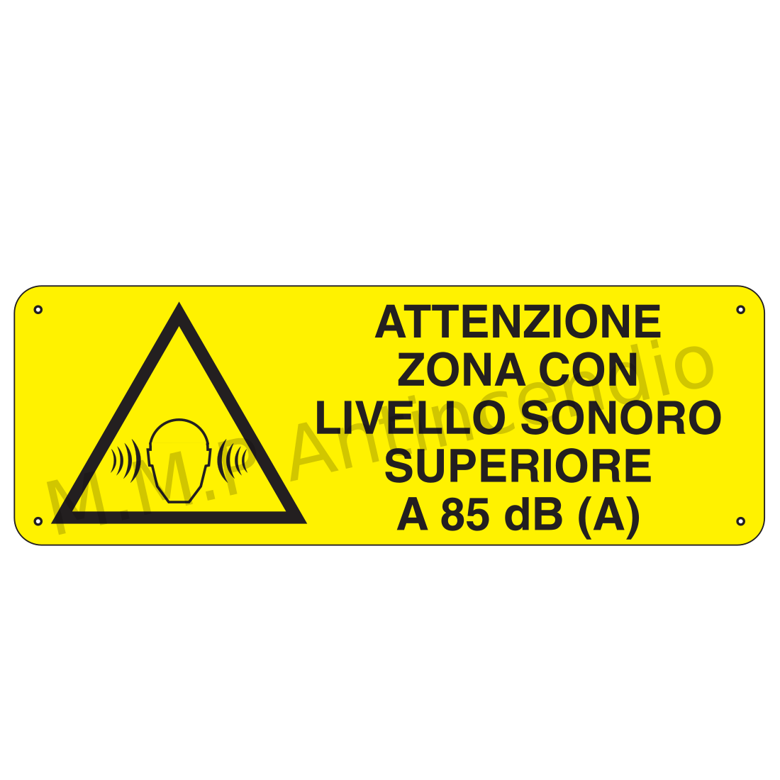 Attenzione zona con livello sonoro superiore a 90 db