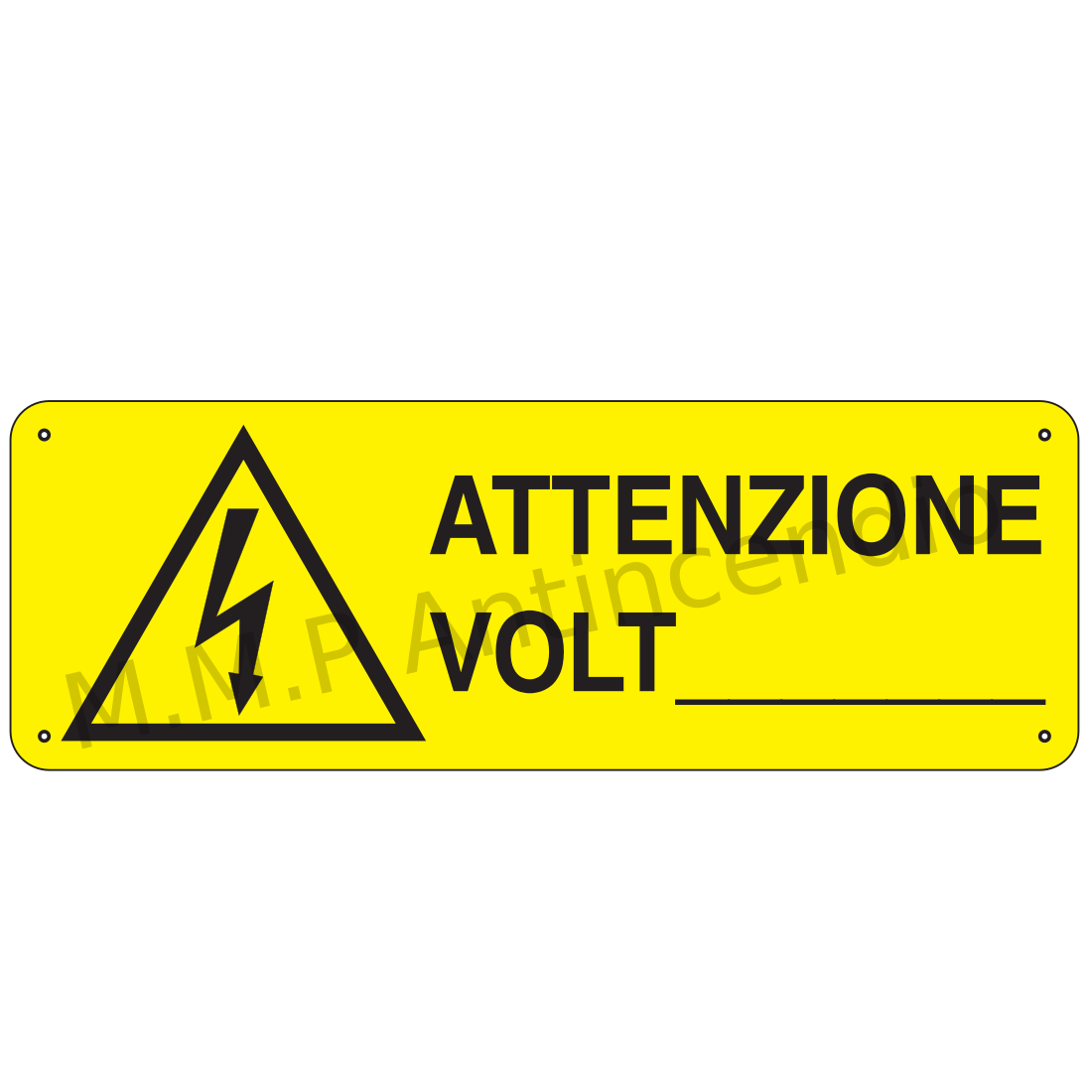 Attenzione volt Personalizzato