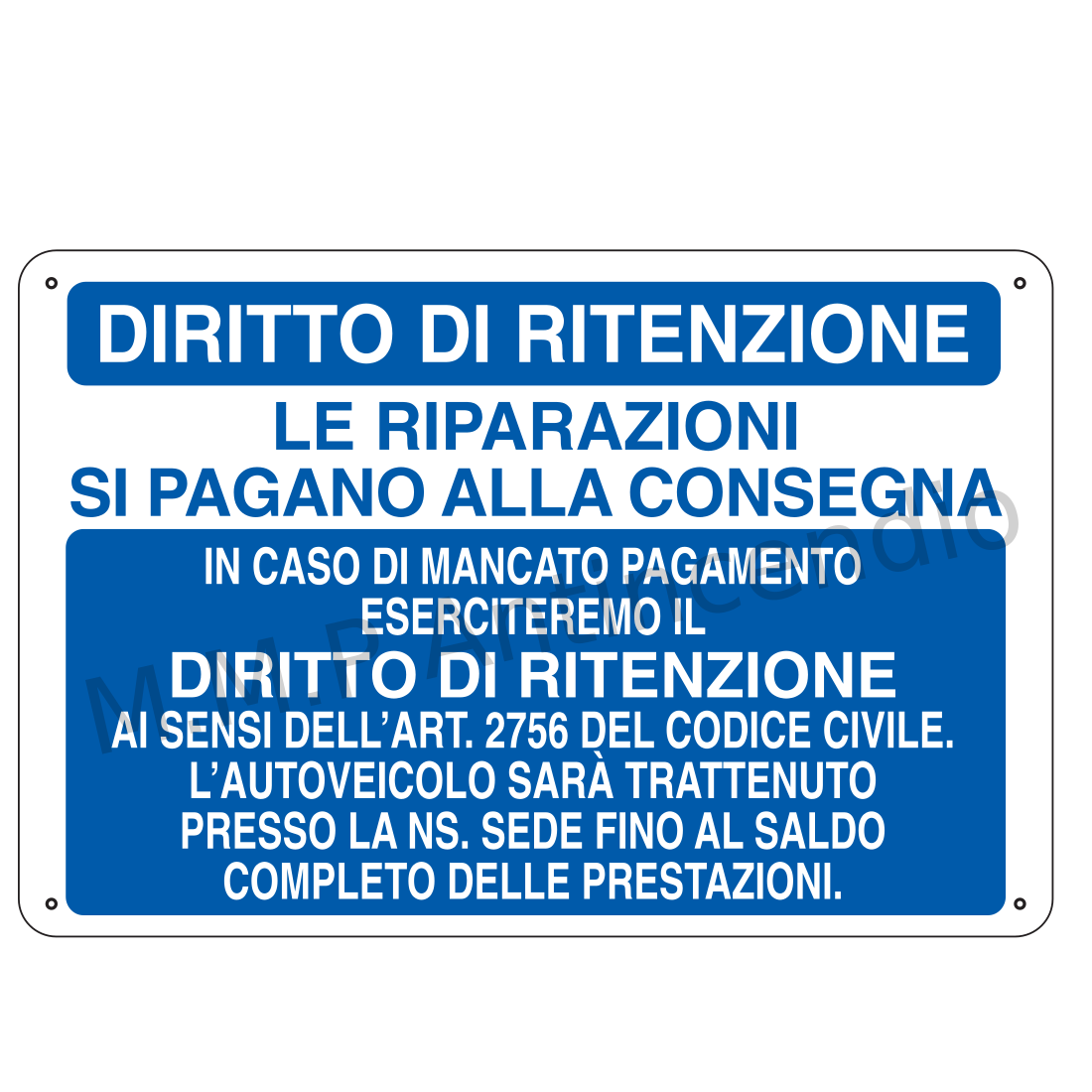 Diritto di ritenzione