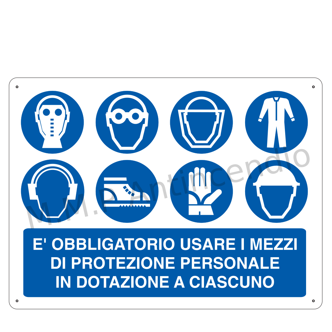 E obbligatorio usare i mezzi di protezione in dotazione a ciascuno (2)