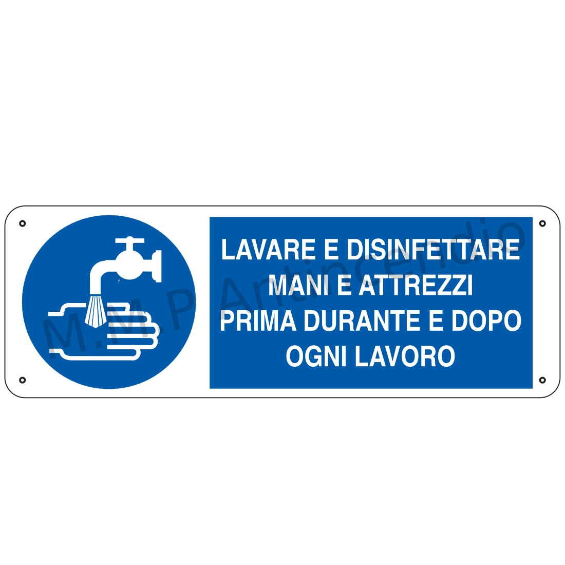 Lavare e disinfettare mani e attrezzi prima durante e dopo ogni lavoro