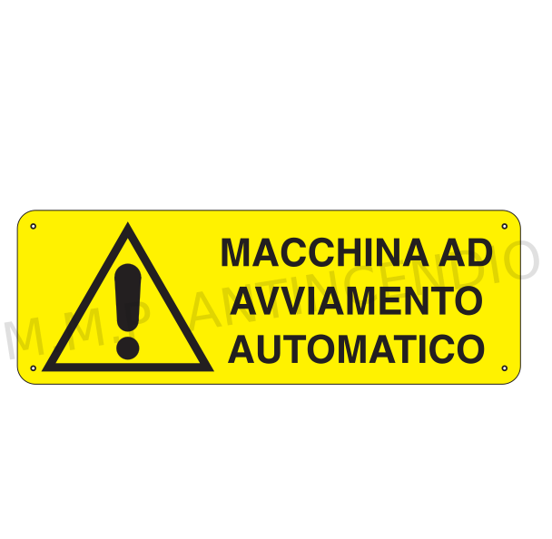 Cartello Macchina ad avviamento automatico