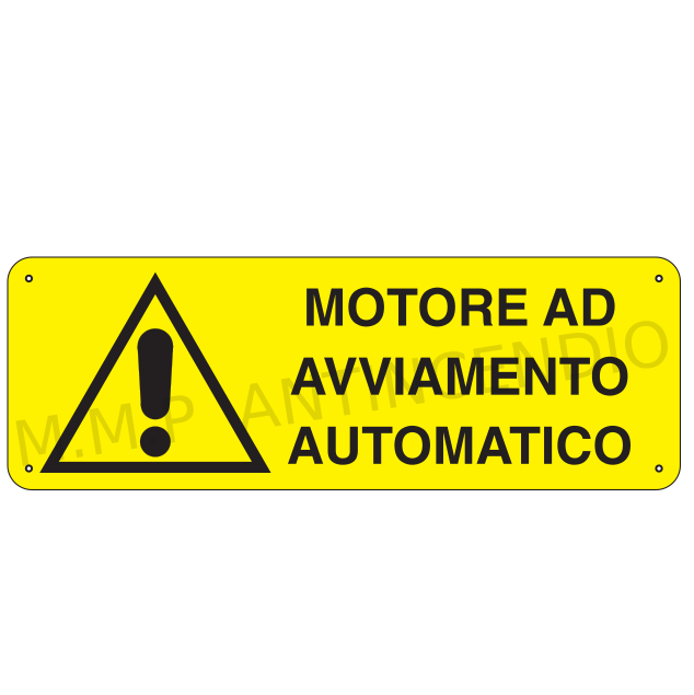 Cartello Motore ad avviamento automatico