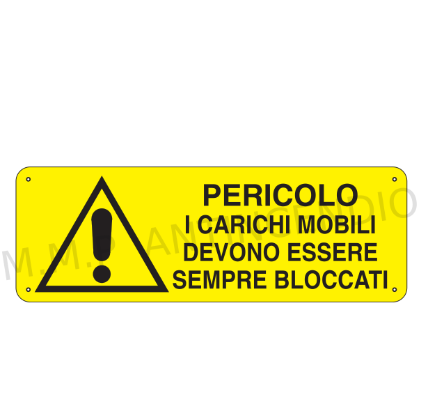 Cartello Pericolo carichi mobili