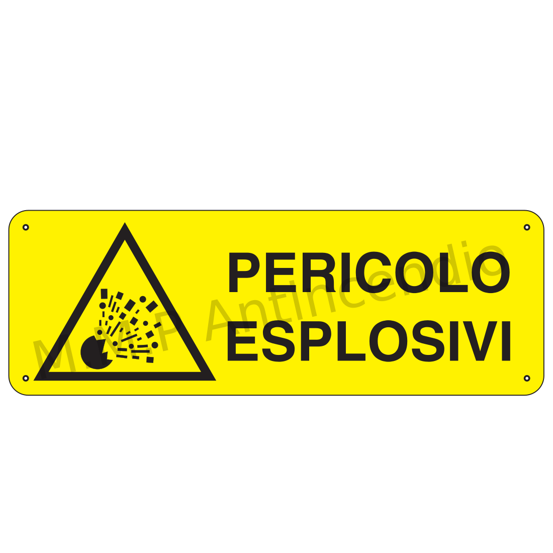 Pericolo esplosivi