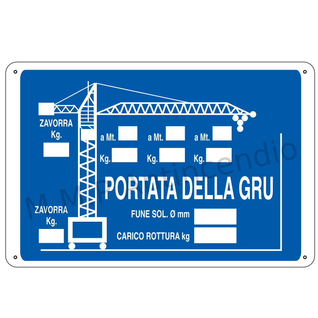 Portata della gru