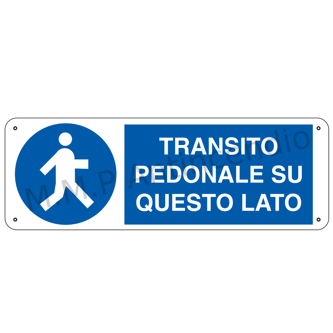 Transito pedonale su questo lato