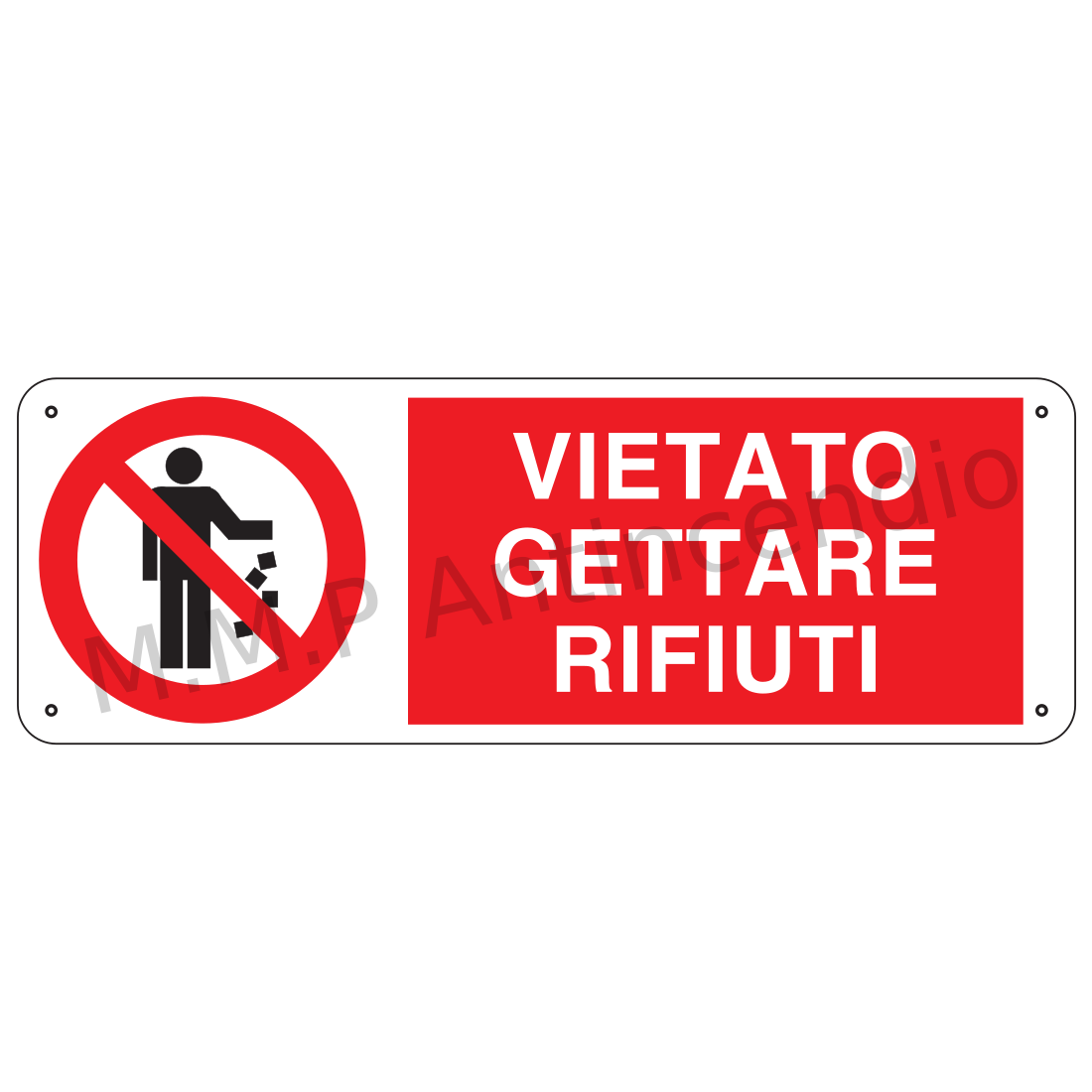 vietato gettare rifiuri