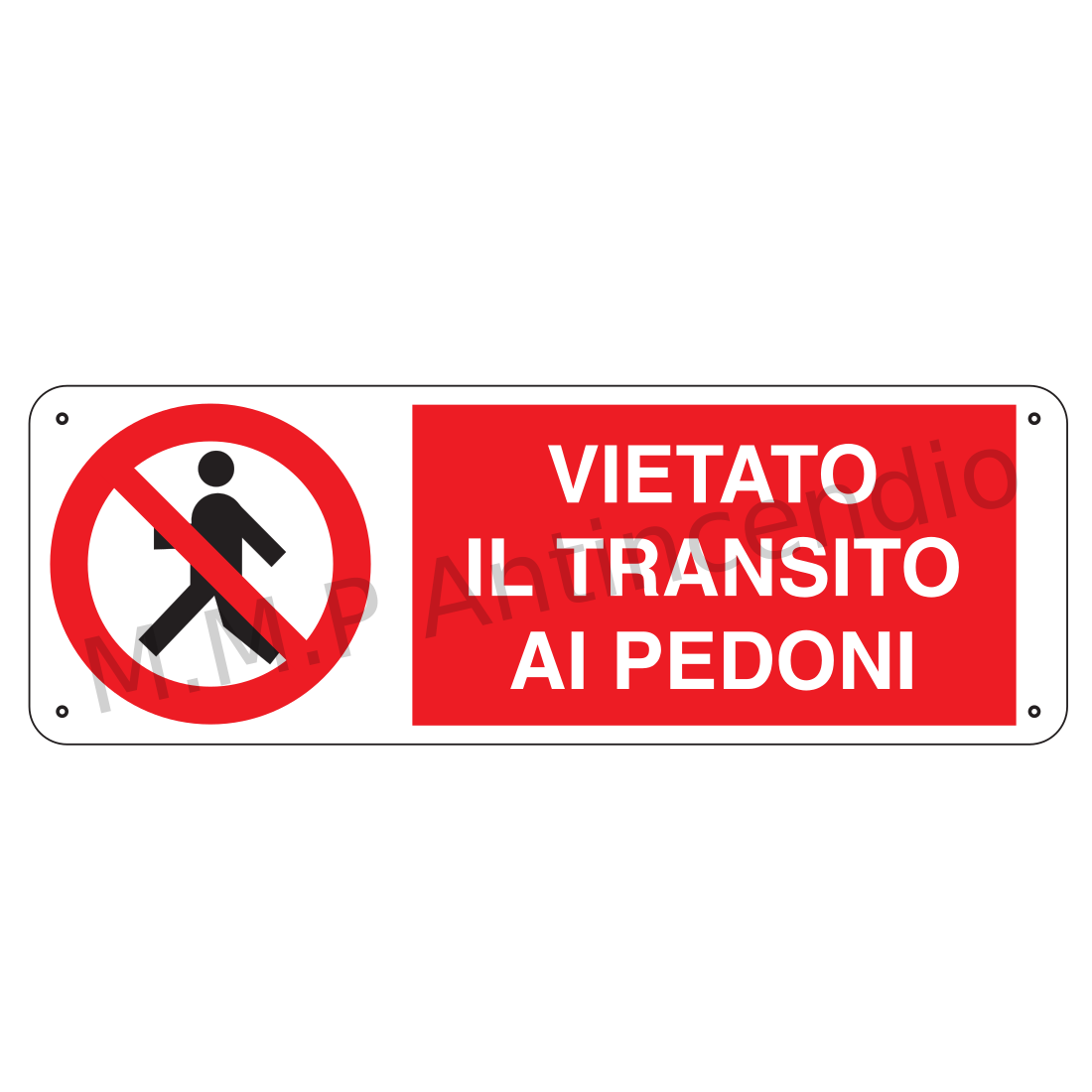 Vietato il transito ai pedoni