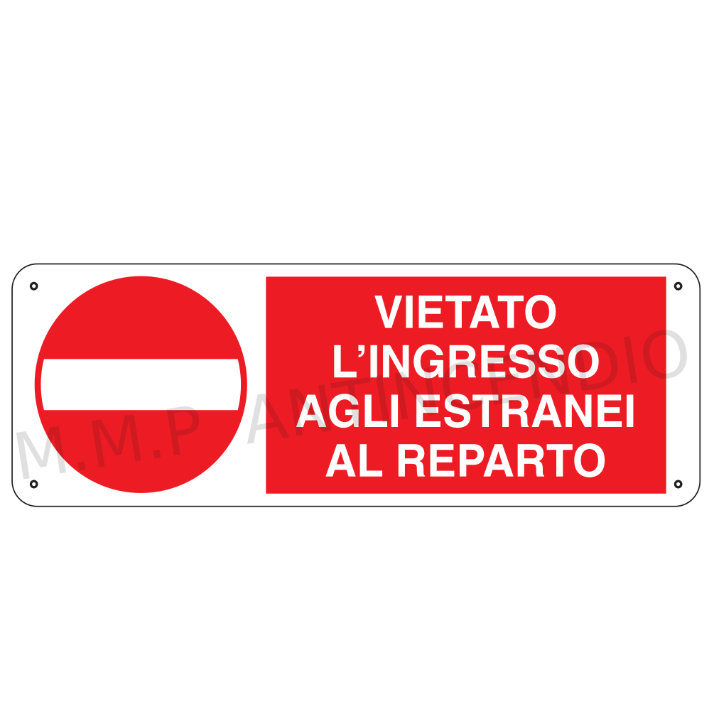 Vietato l'ingresso agli estranei al reparto