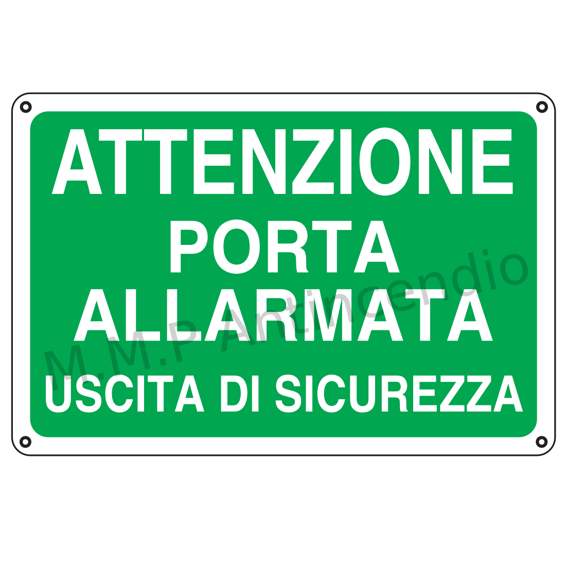 Attenzione porta allarmata