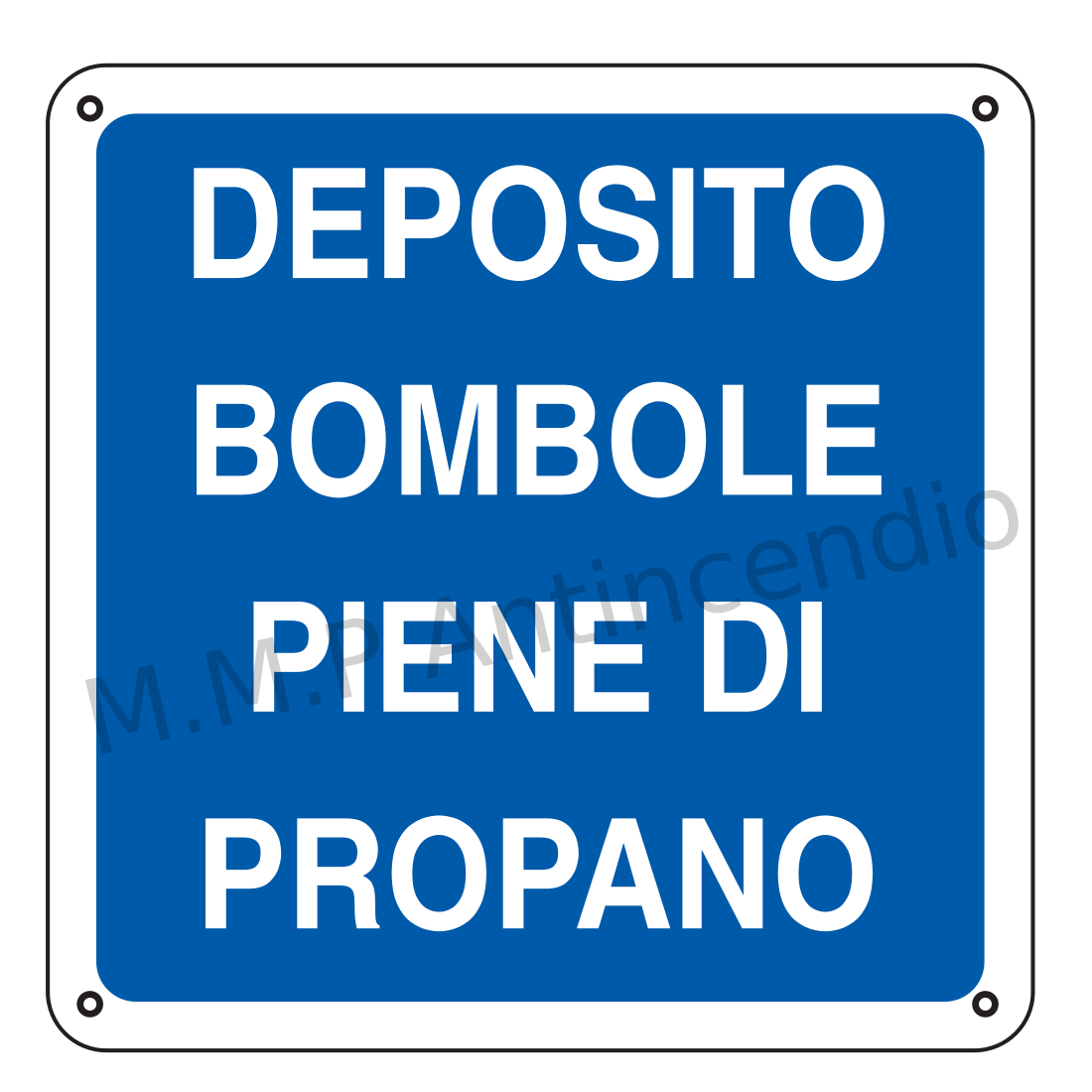 Deposito bombole piene di propano