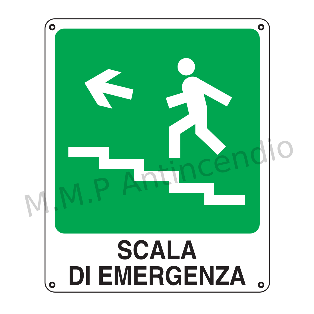 Scala di emergenza salita a sinistra