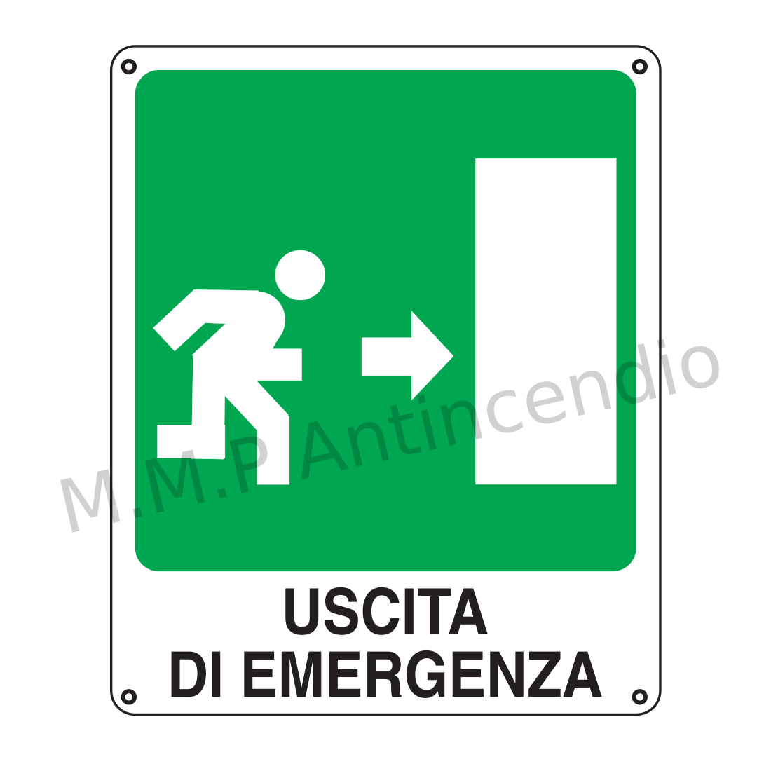 Uscita di emergenza a destra