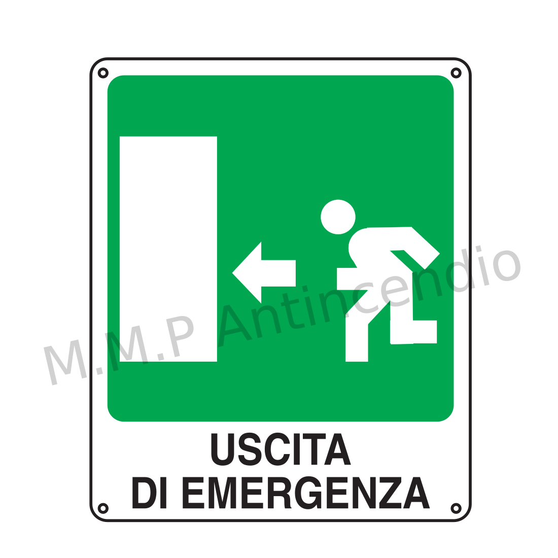 Uscita di emergenza a sinistra