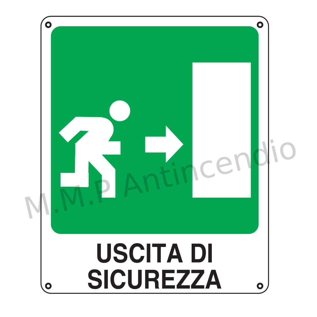 Uscita di sicurezza a destra