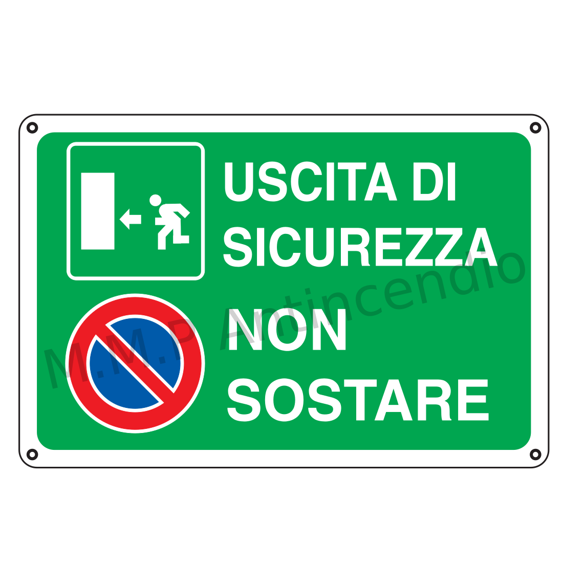 Uscita di sicurezza non sostare