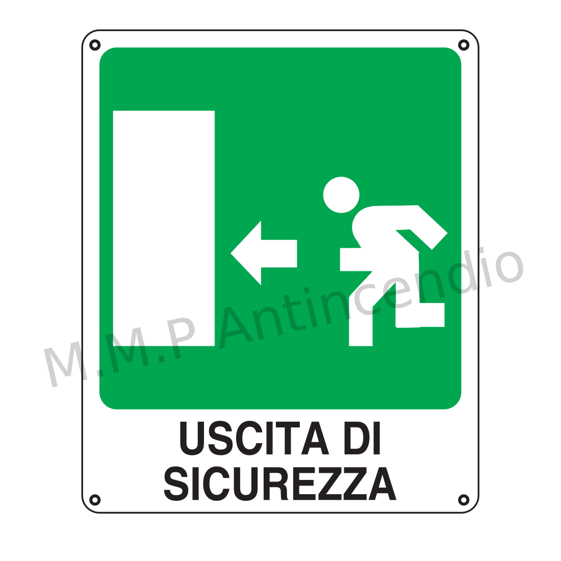 Uscita di sicurezza a sinistra