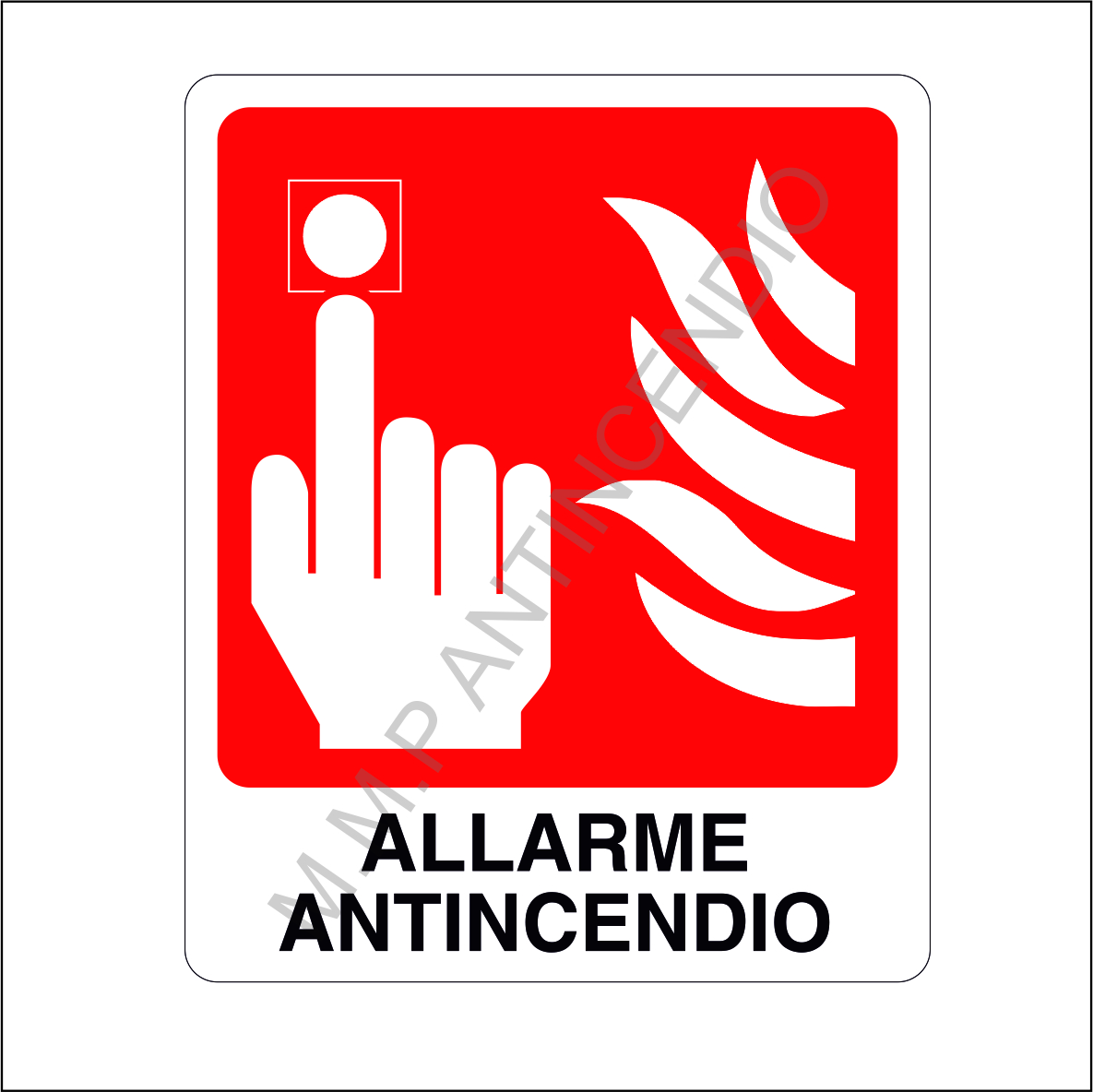 Cartello Allarme Antincendio 2