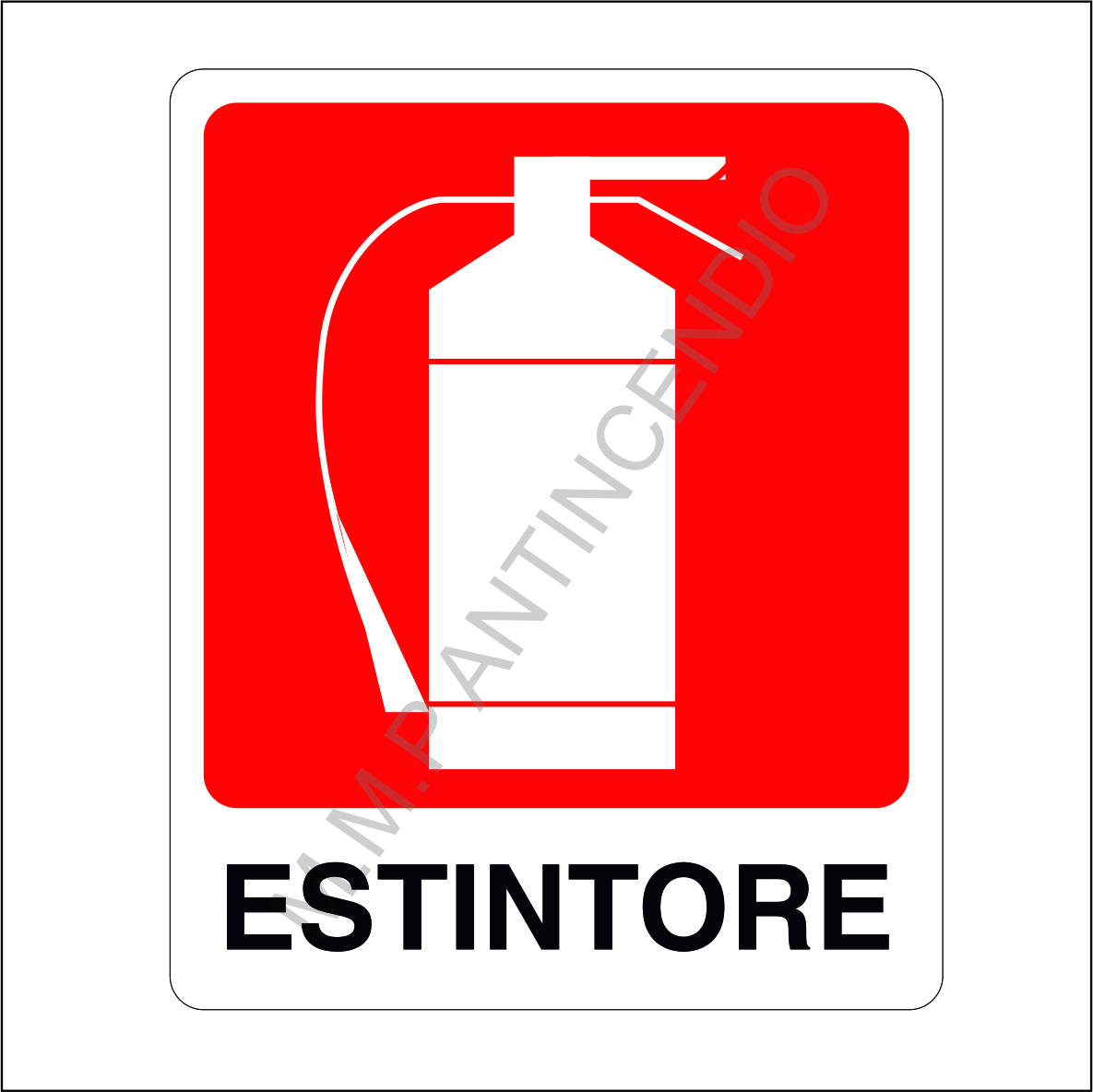 Cartello Estintore