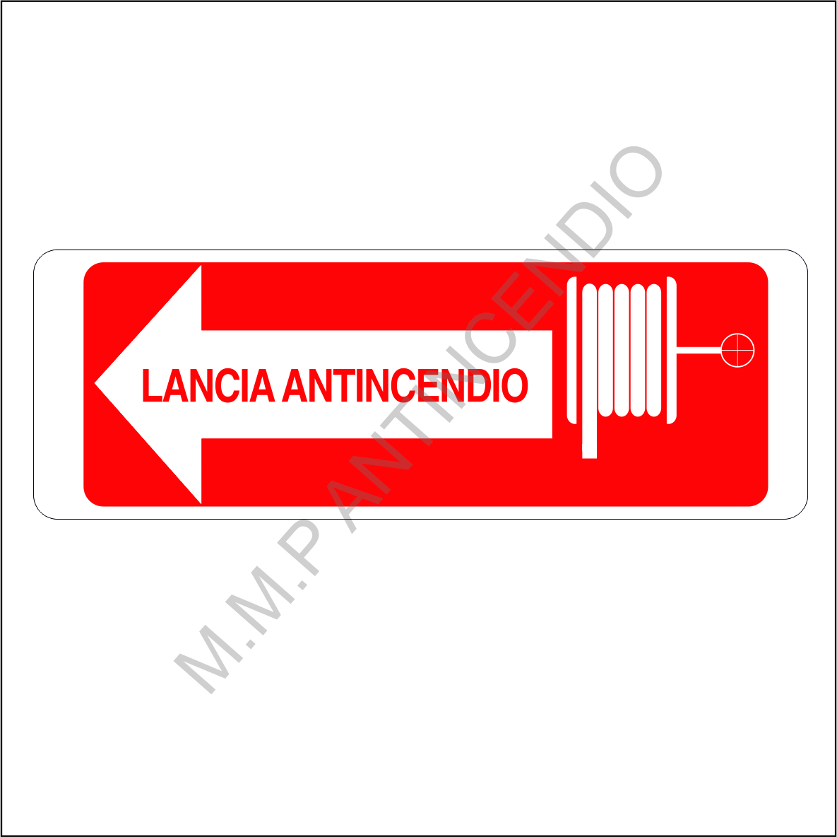 Cartello Lancia antincendio sx