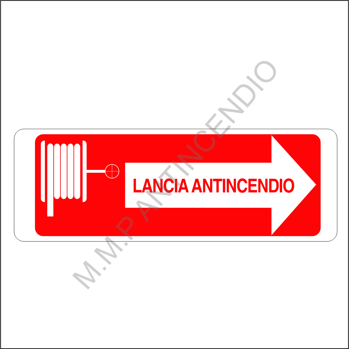 Cartello Lancia antincendio sx