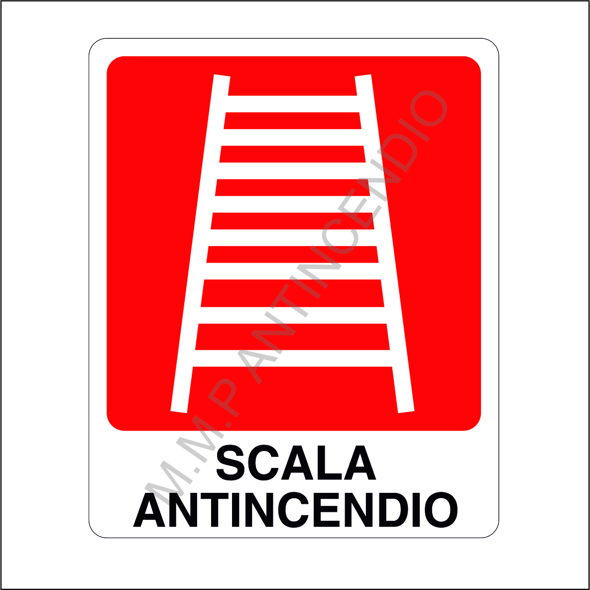Cartello Scala antincendio