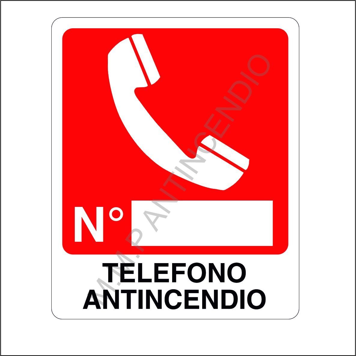 Cartello Telefono antincendio