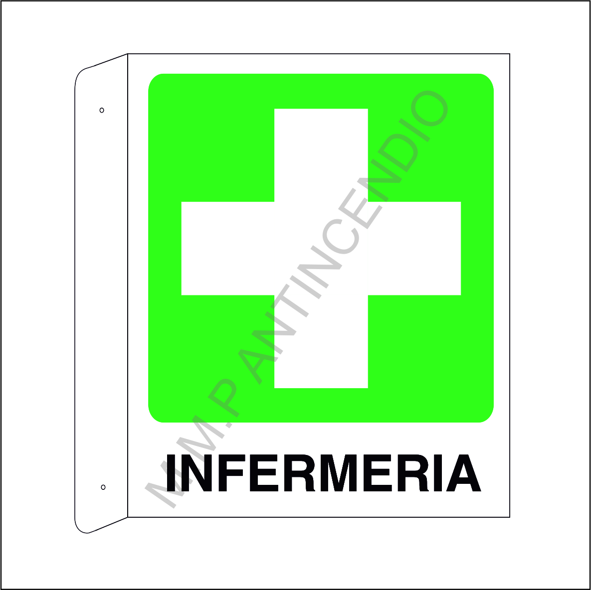 Cartello bifacciale Infermeria