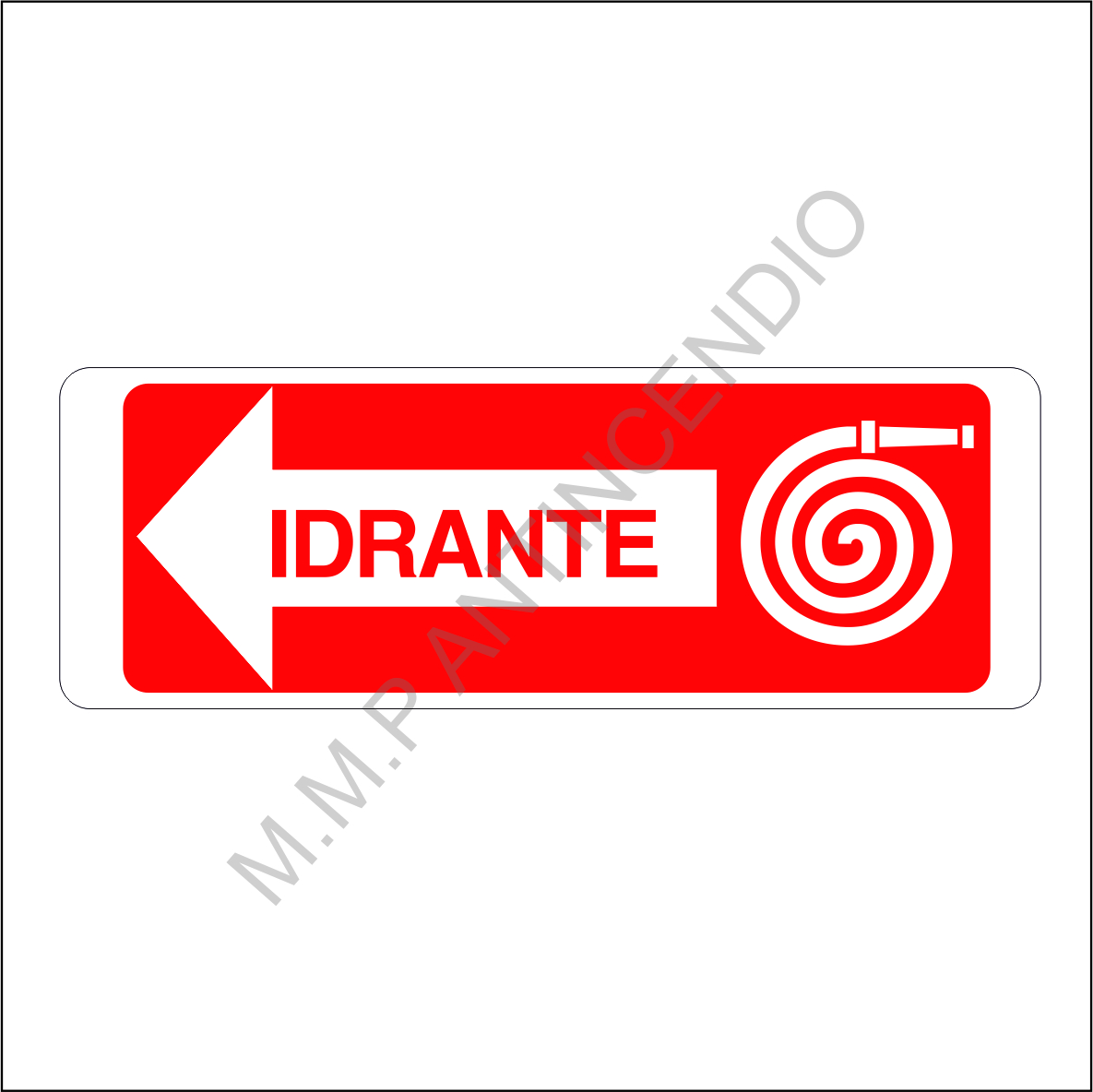 Cartello Idrante sx